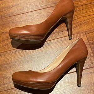 Marc Fisher Round Toe Leather Pumps